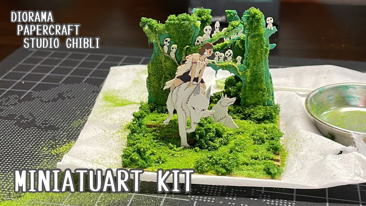 もののけ姫𖠿精霊の森！山犬の姫とこだまたちの世界観をつくる【miniatuart MP07-45】