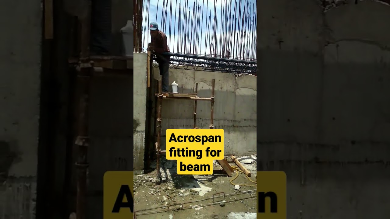 beam bottom toli fitting with acrospan.