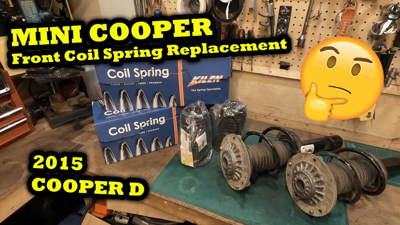 2015 Mini Cooper D F55 (F56 / F57) Front Coil Spring Replacement Installation [HOW TO DiY Tutorial]