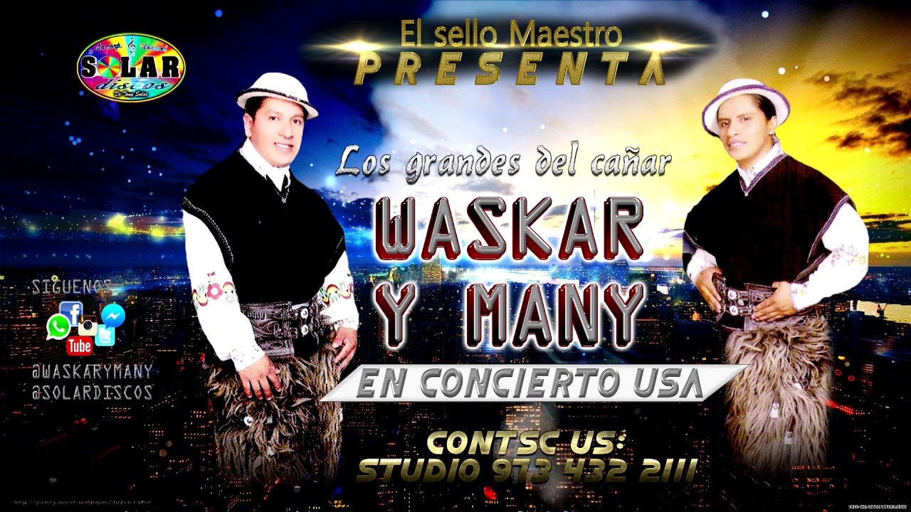 WASKAR Y MANNY-▷CHICHERO MIX ▷EN VIVO USA◄Solar Discos© MASTER OFICIAL HD