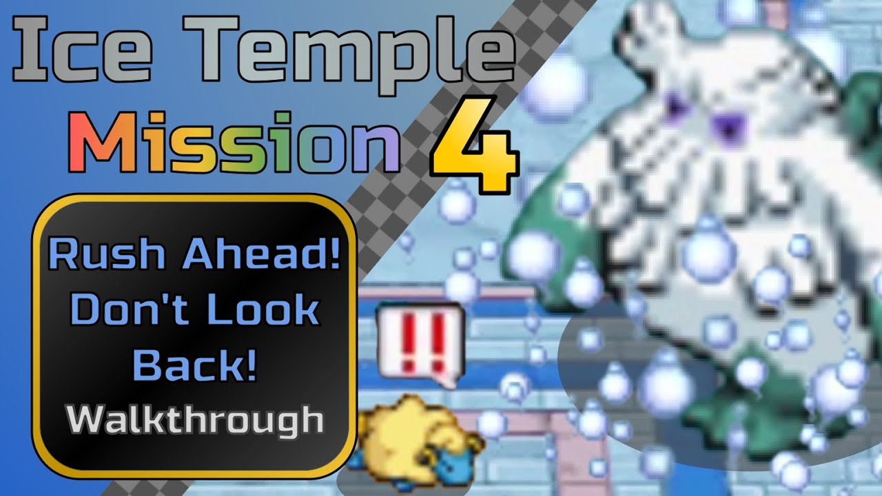 【 Pokemon Ranger Past Missions 100% Guide - VS Abomasnow 】| Ice Temple Mission 4 (Guardian Signs)