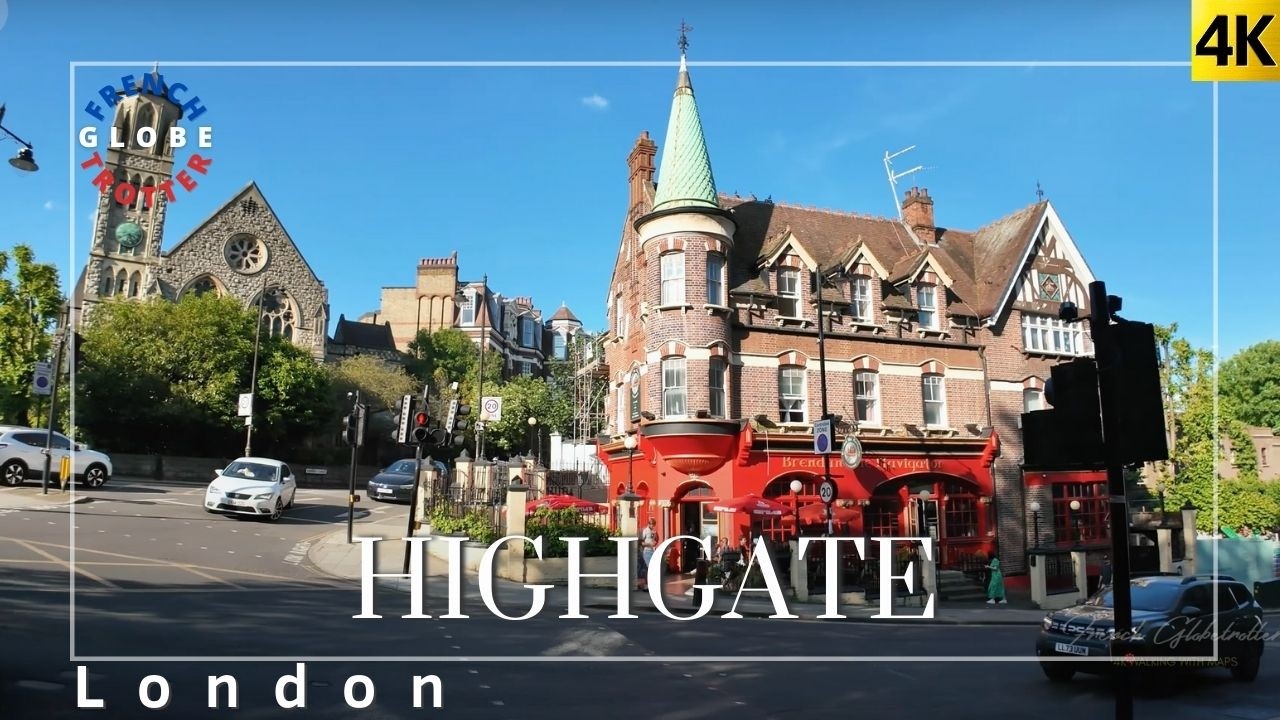 LONDON HIGHGATE Hidden Gem 🇬🇧 Waterlow Park Lauderdale House ➜ Pond Square Walking Tour 4K