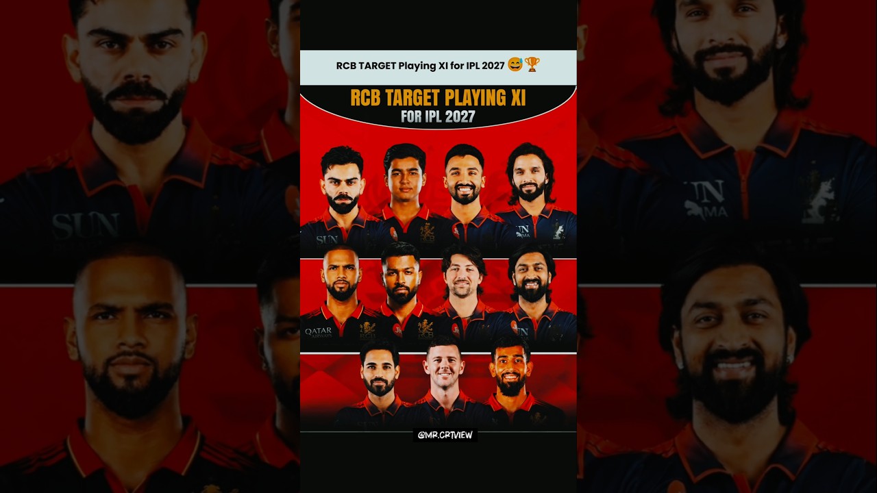 RCB TARGET Playing XI for IPL 2027 😅💀 #shorts #cricket