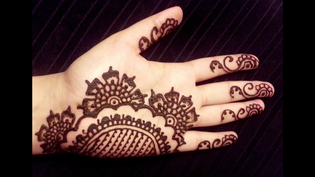 Simple Arabic Henna - Floral Elegant Mehendi Design
