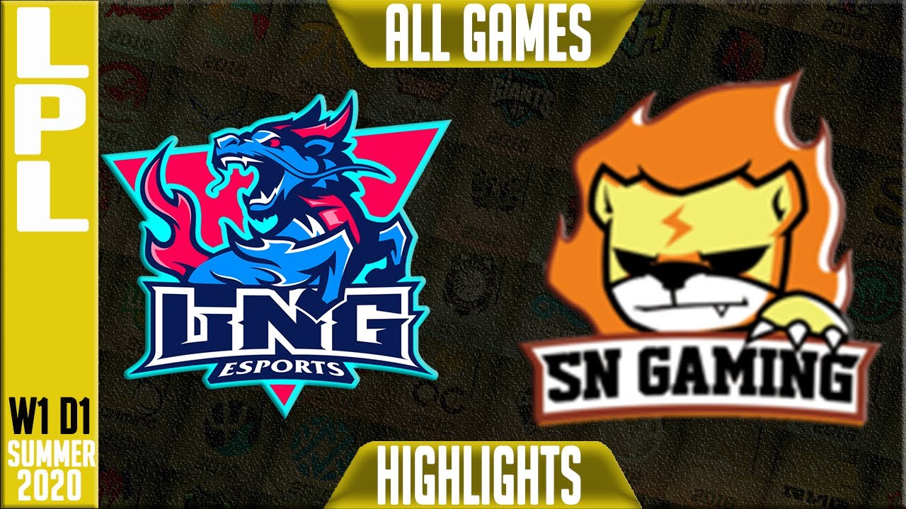 LNG vs SN Highlights ALL GAMES | LPL Summer 2020 W1D1 | LNG Esports vs Suning