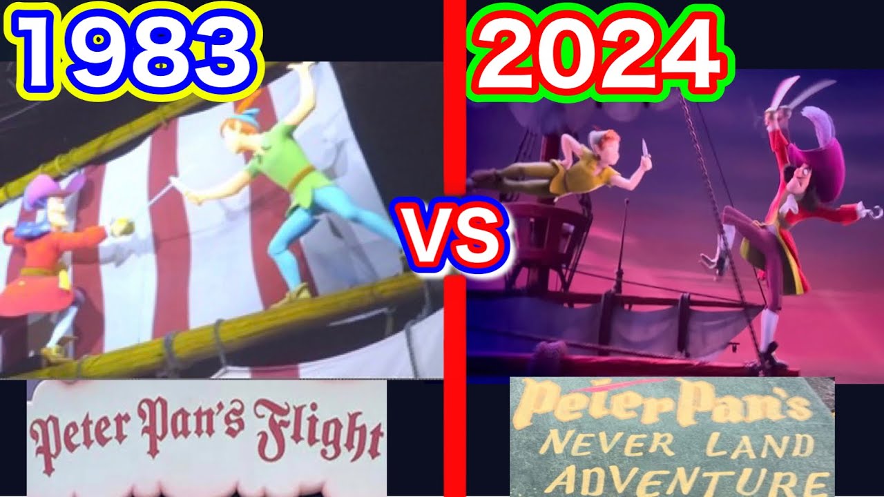 【同時再生】ピーターパン空の旅 と ピーターパンのネバーランドアドベンチャーを比較してみたPeter Pan's Flight vs Peter Pan's NEVER LAND ADVENTURE