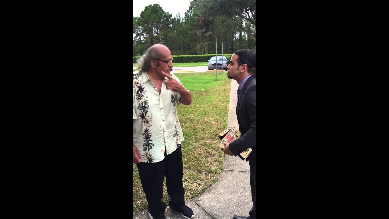 Rare footage of Afa The Wild Samoan angry at WXW Heavyweight champ ERA