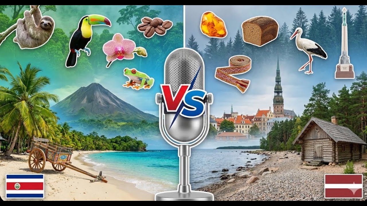 Costa Rica vs Latvia: The Tropical Paradise vs The Baltic Gem