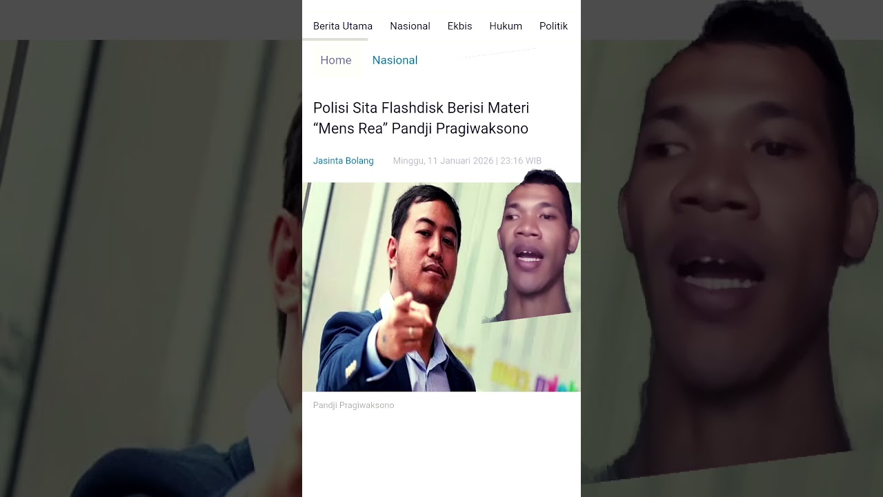 Bukti Flashdisk Untuk Laporan Terhadap Pandji Itu Sah?