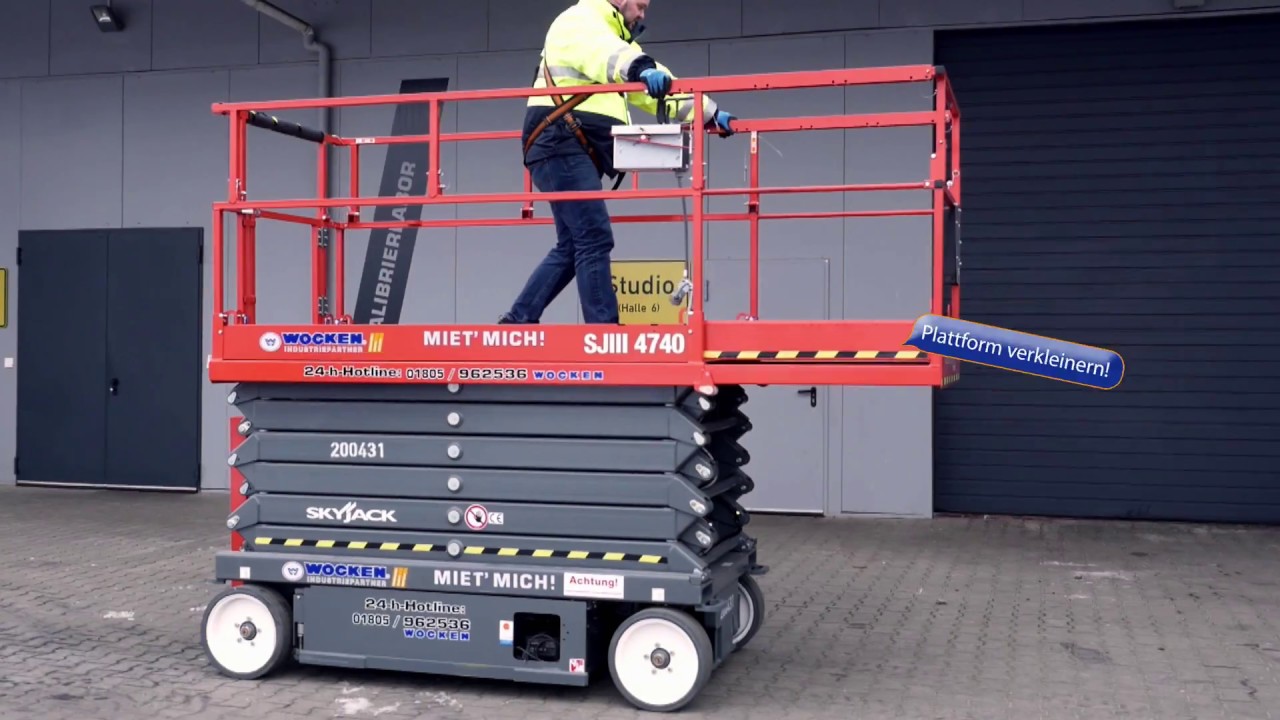 Einweisung - Scherenbühne 13,80m, Typ SKYJACK SJIII 4740