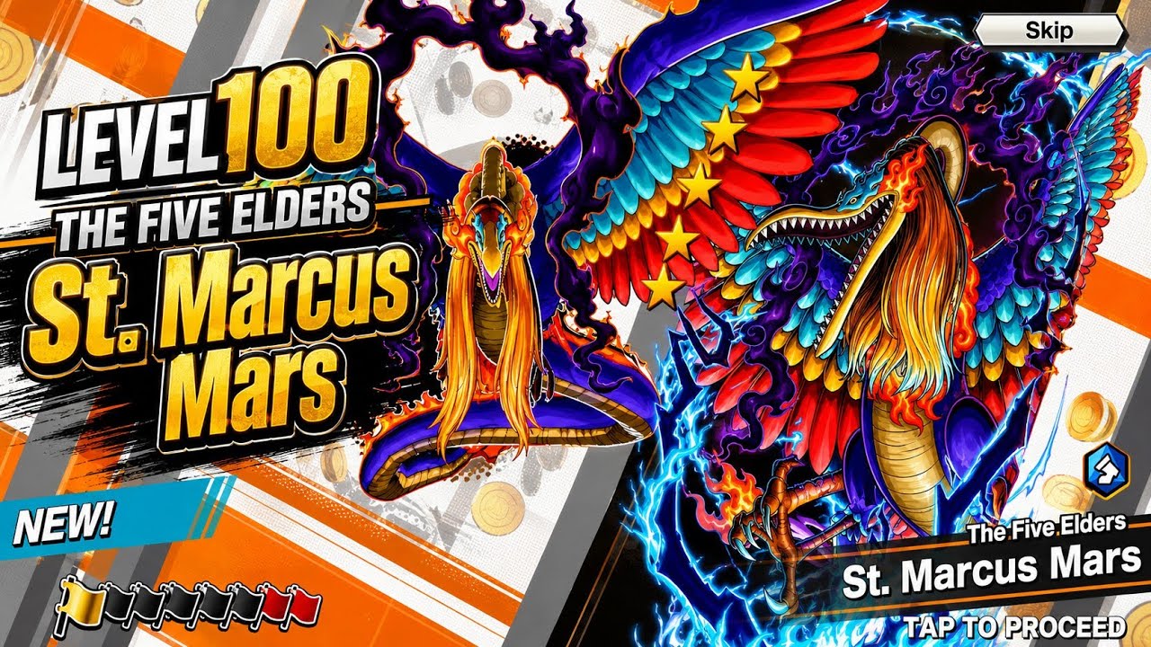 Level 100 The Five Elders St. Marcus Mars | ONE PIECE BOUNTY RUSH | OPBR
