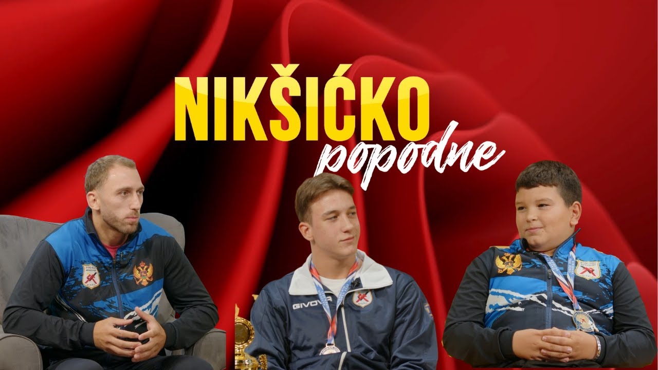 Novo Raičević, trener i takmičar, Andrija Nikčević takmičar i Matej Radović, pionir kluba Akademik