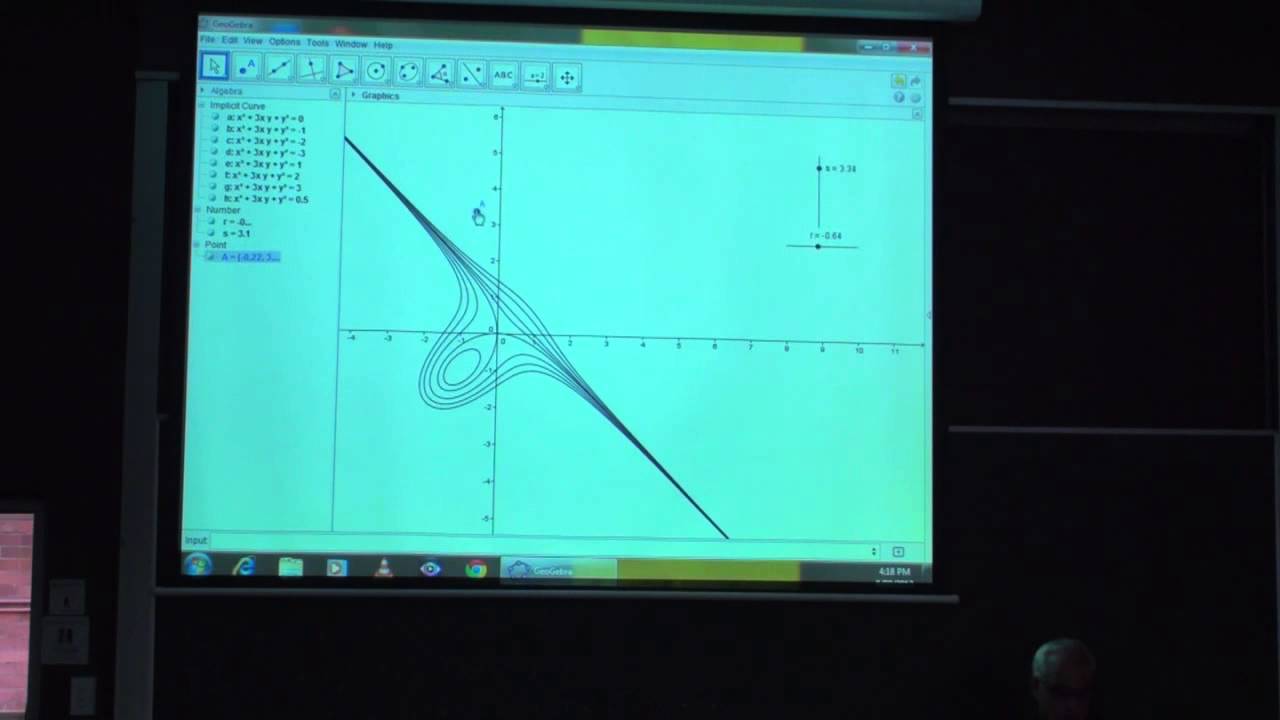 Visualizing the folium surface with GeoGebra | Differential Geometry 6 | NJ Wildberger
