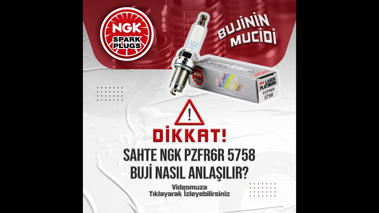 SAHTE PZFR6R NGK 5758 BUJİ NASIL ANLAŞILIR ? BİLİNMESİ GEREKEN GERÇEKLER !!