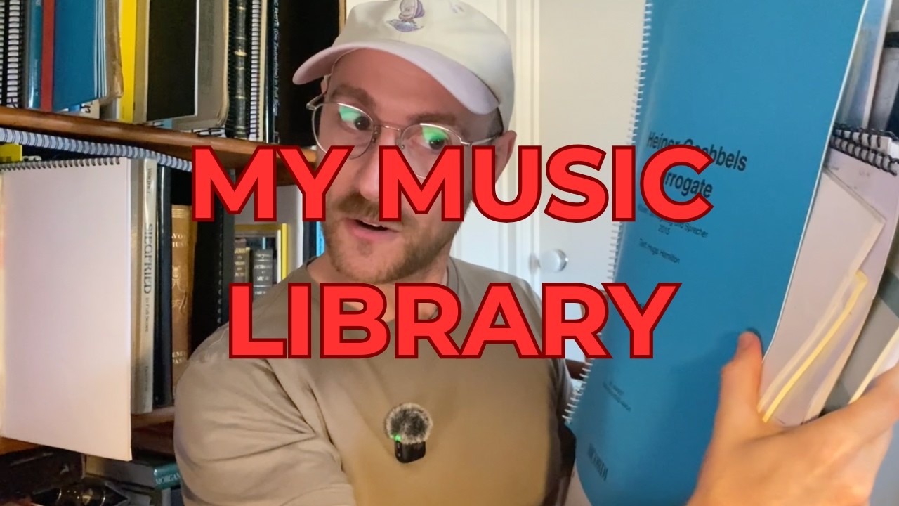 A video where I talk about the music scores I own for an hour and half