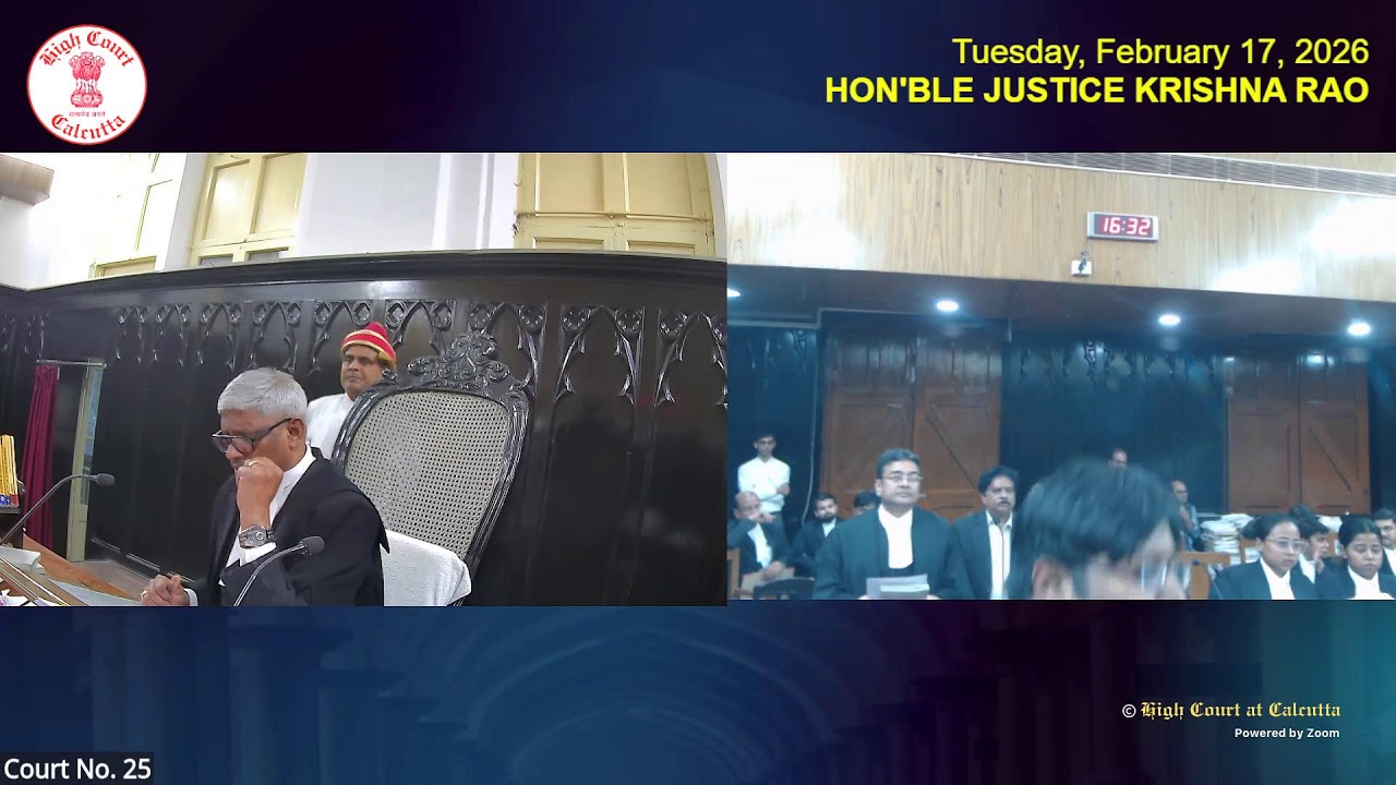 17 February 2026 | Court No. 25 | Live Streaming of the Court proceedings.