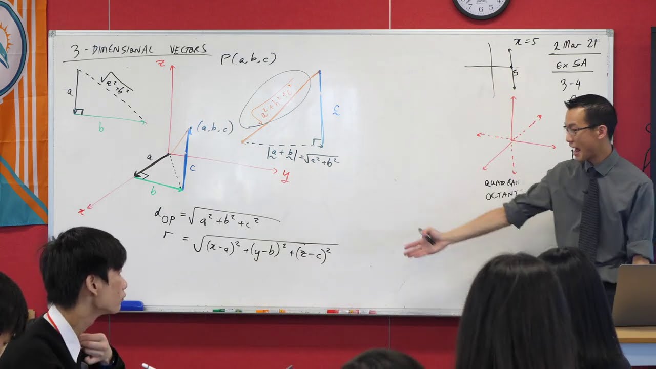 3D Coordinate System (2 of 2: Distance formula)