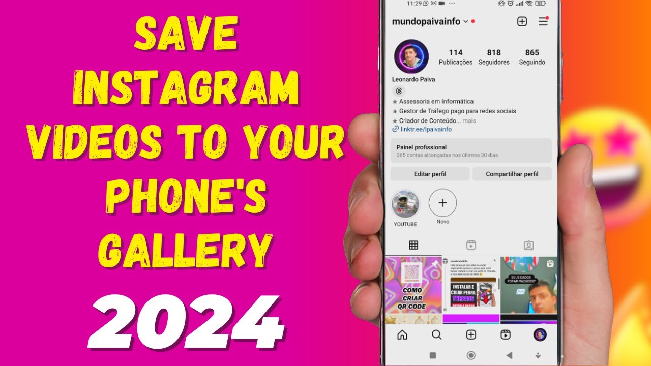 SAVE INSTAGRAM VIDEOS TO YOUR PHONE'S GALLERY | 2024