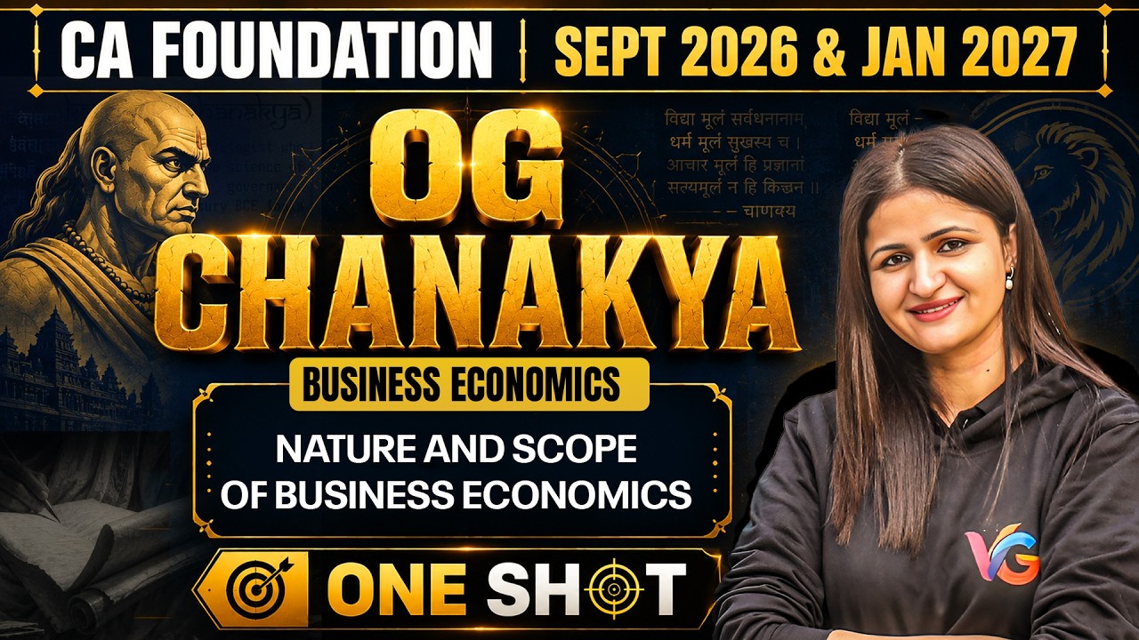 Nature and Scope of Business Economics One Shot | Business Economics (Micro) | CA Foundation 2026