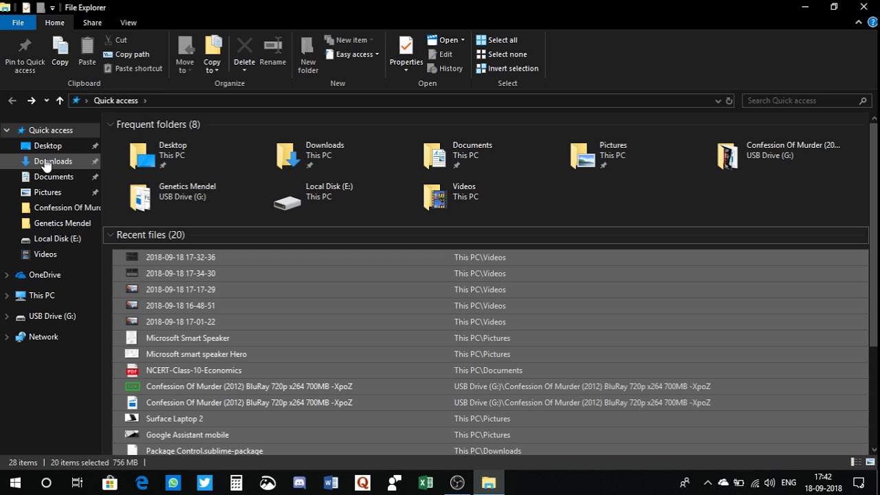 Inconsistency in Windows 10 File Explorer Dark theme