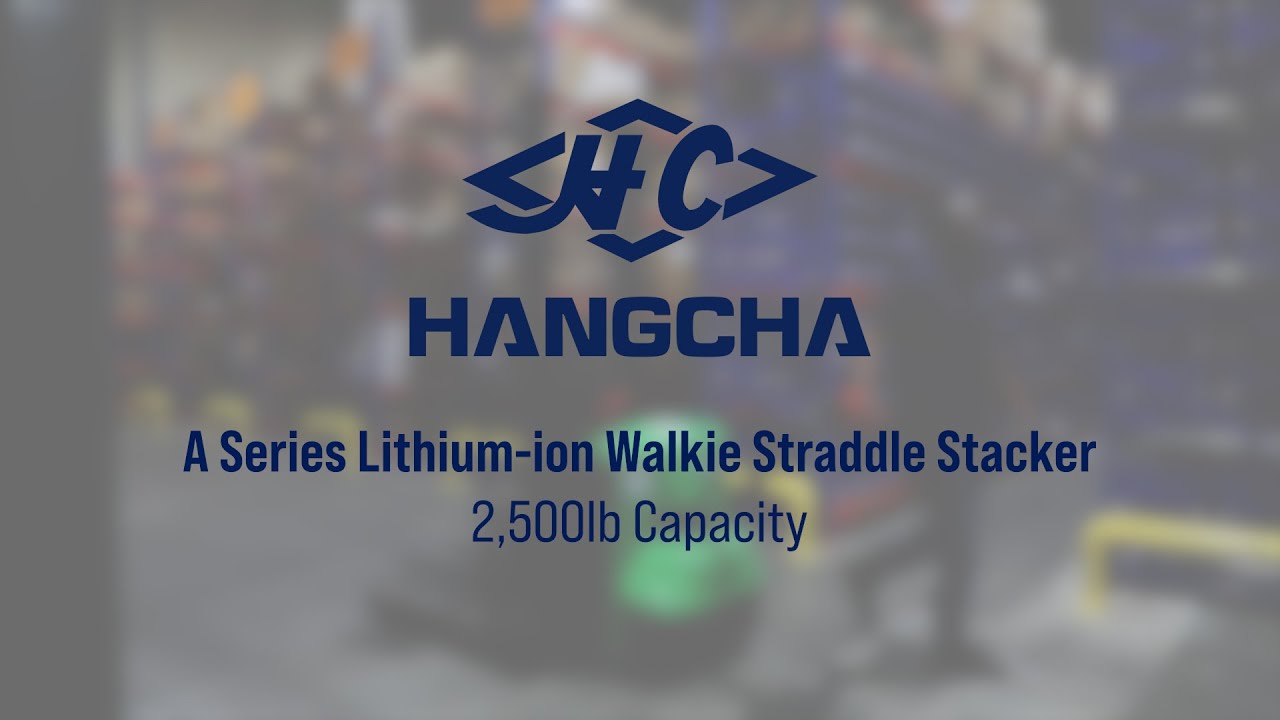 A Series Lithium ion Walkie Straddle Stacker