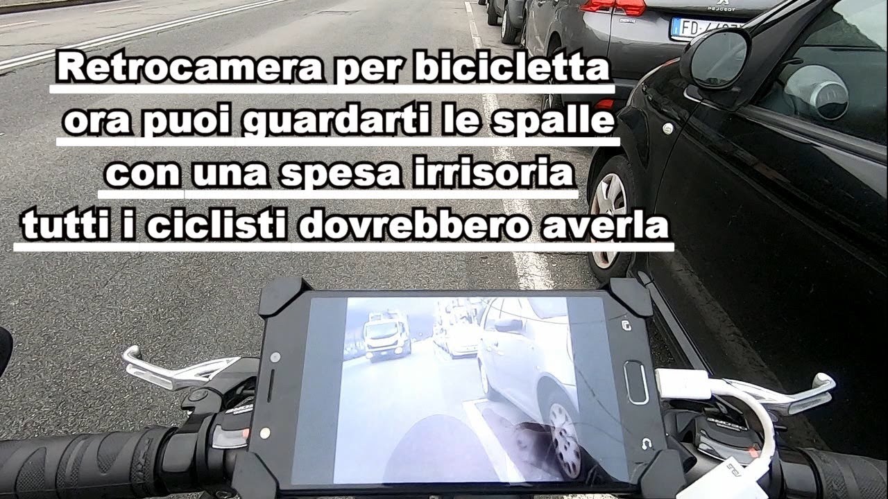 Bicicletta ecco la soluzione per guardarsi le spalle - retrocamera per bici
