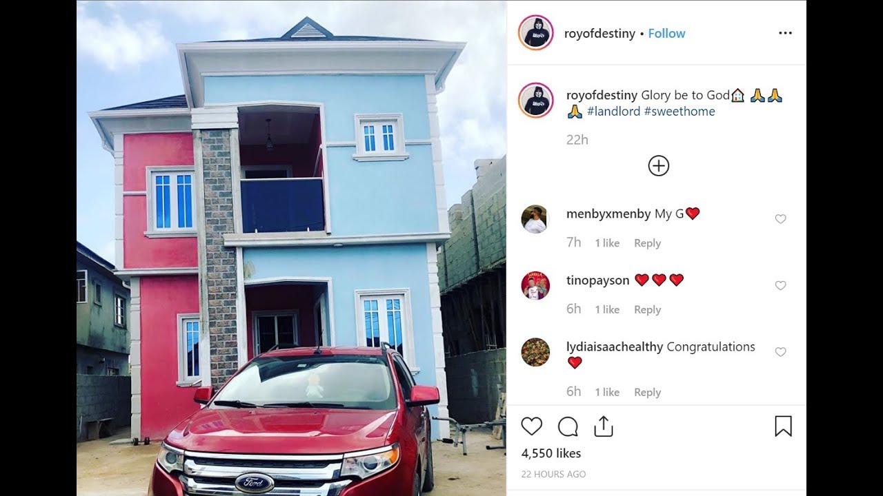 Wizkid's Bodyguard, Roy Becomes A House Owner