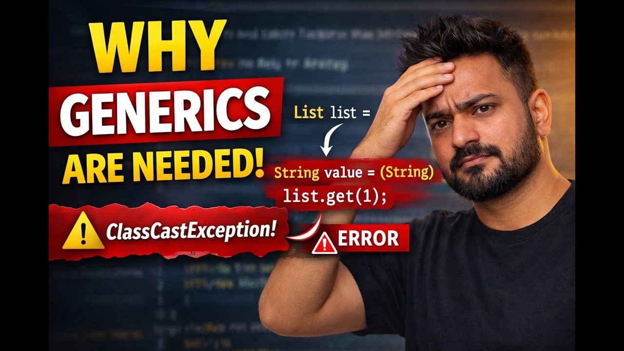 Java Generics Explained | Why Generics Are Needed? | Generics Part 1