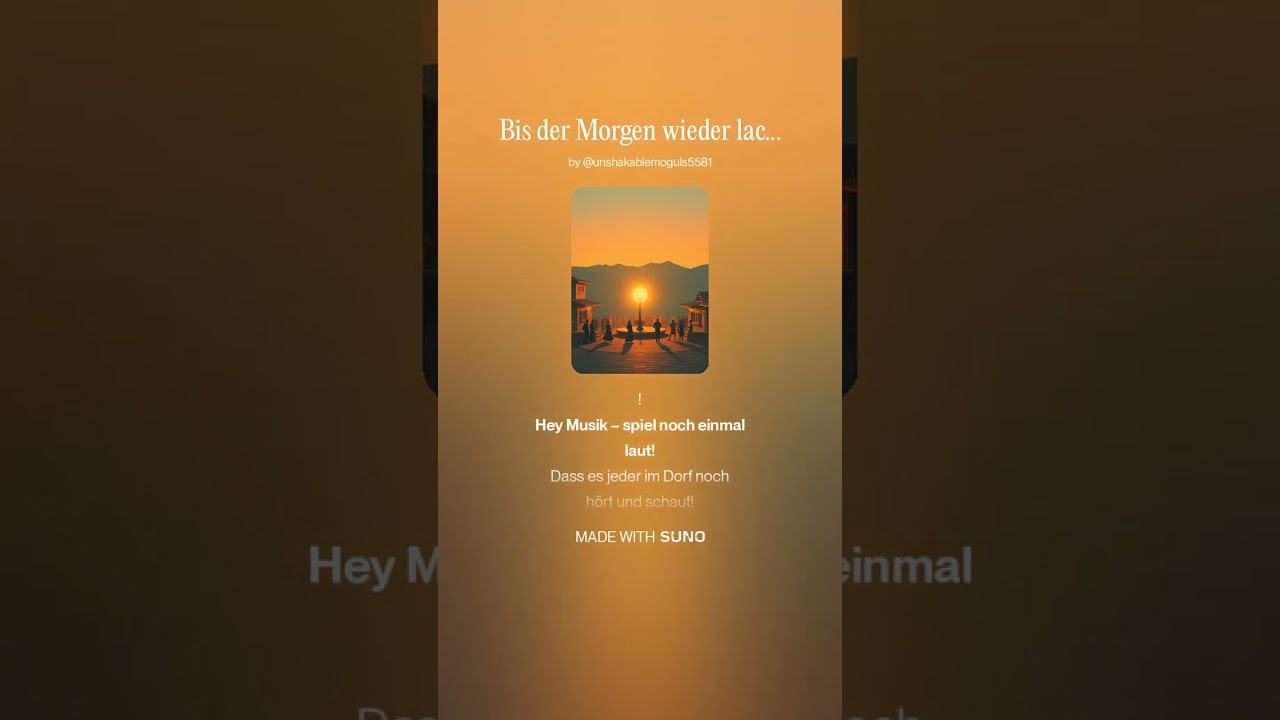 Bis der Morgen wieder lacht