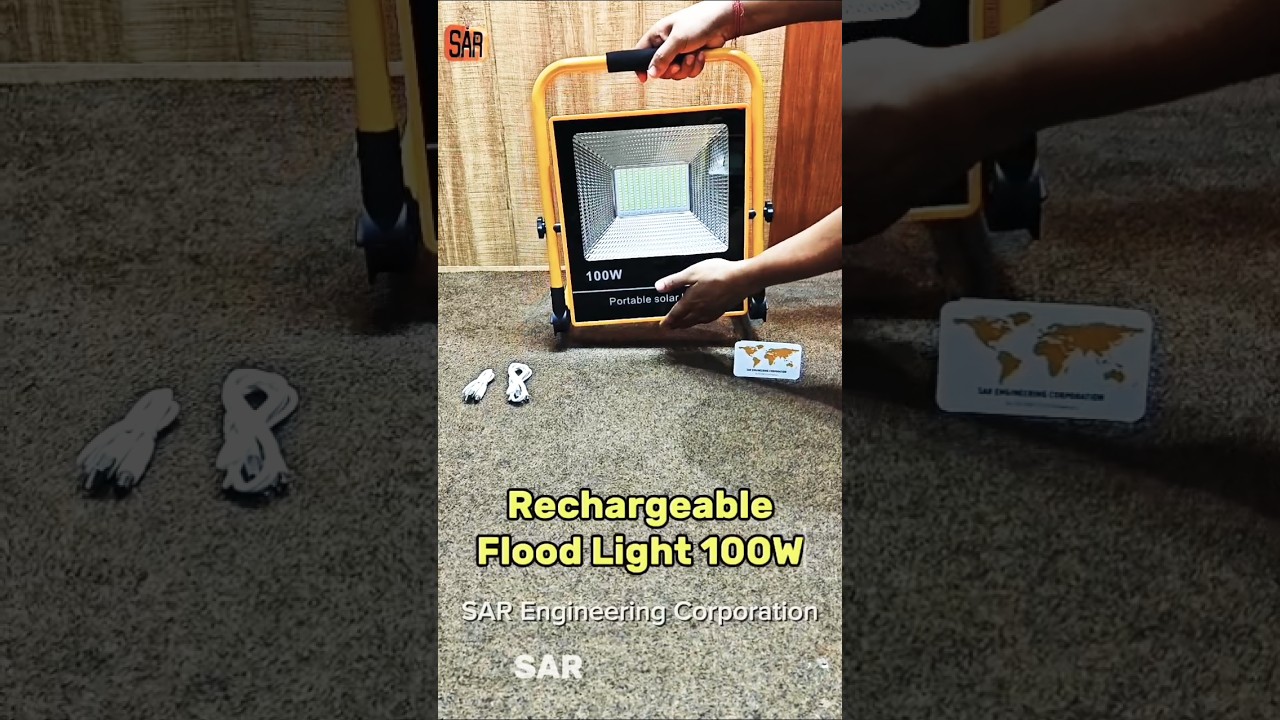 Rechargeable LED Light 100W | Best for Camping & Emergency Light 