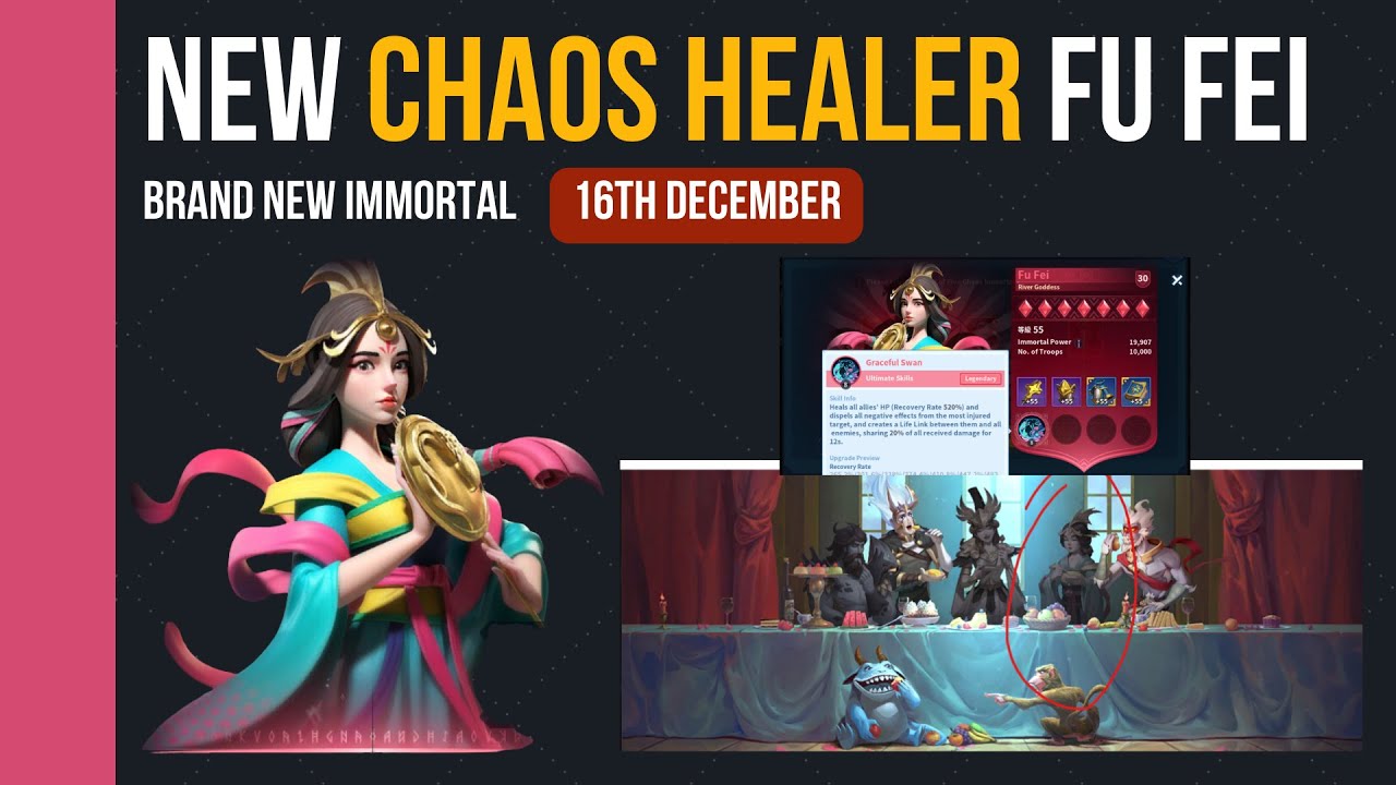 CHAOS HEALER FU FEI | NEW IMMORTAL | Get up to 20% coupon back on AppGallery