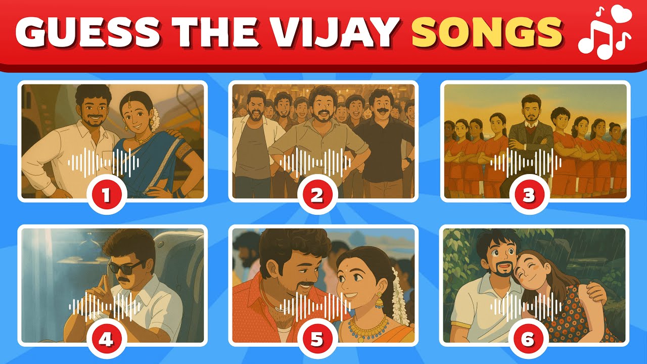 Guess the Vijay Songs by Ghibli Image | Tamil Song Quiz | Kollywood Quiz | Tamil Music Quiz | Quiz