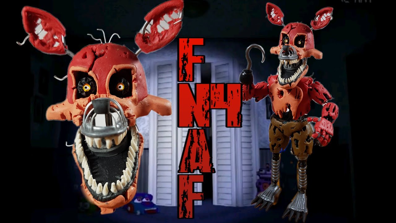 NIGHTMARE FOXY FNAF4😱😱.../PLASTILINA (PORCELANA, POLYMER CLAY)