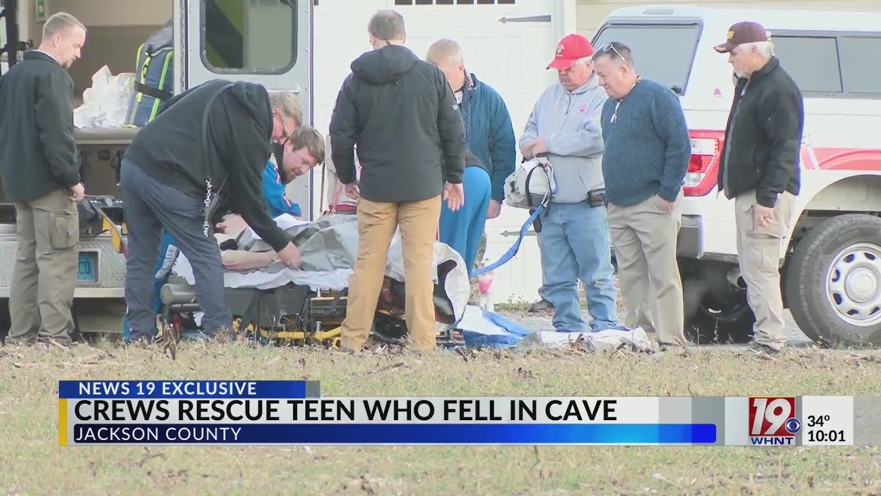 Crews Rescue Teenage Boy Who Fell Inside Cave in Jackson County | Jan. 14, 2025 | News 19 at 10 p.m.