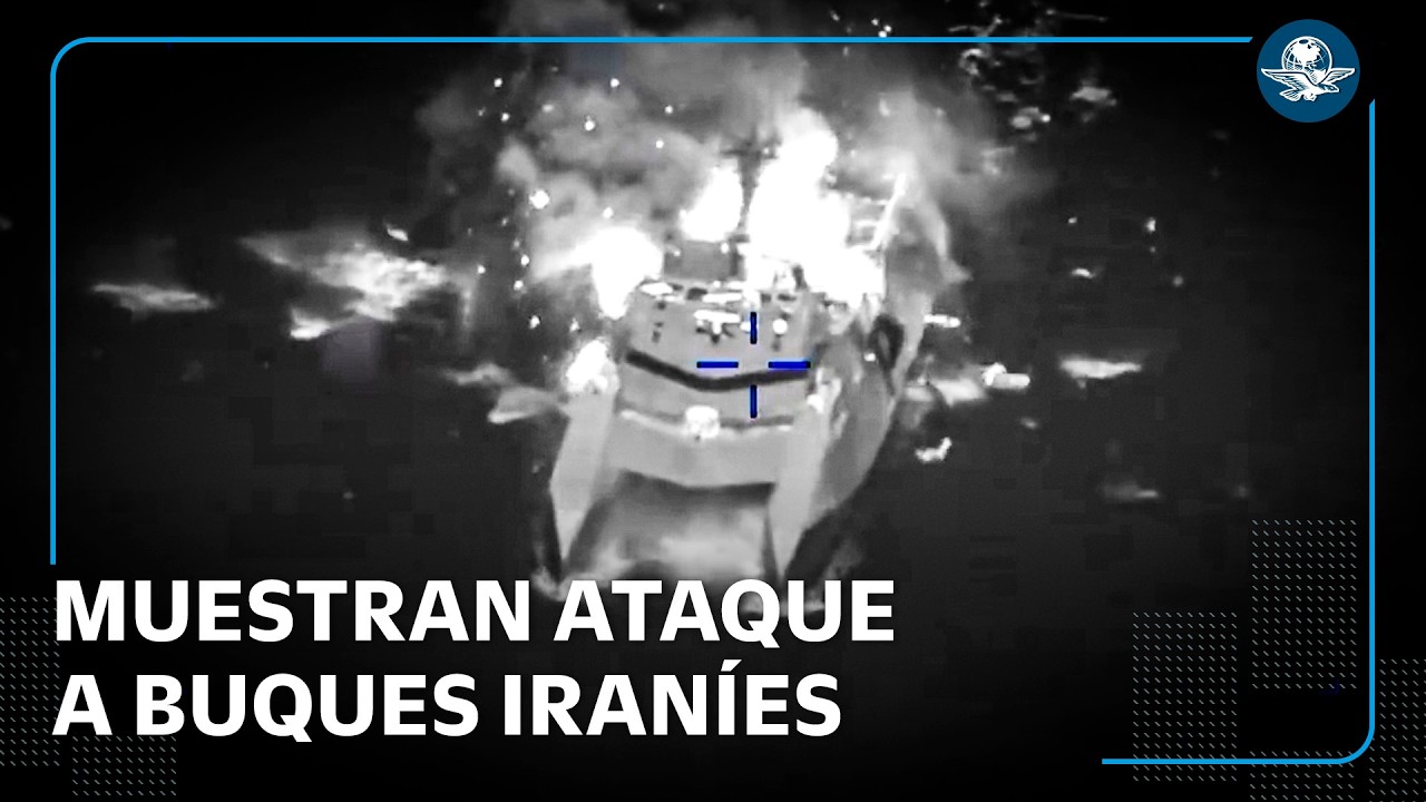 Sin piedad: Ejército de EU muestra ataque contra buques iraníes en el estrecho de Ormuz