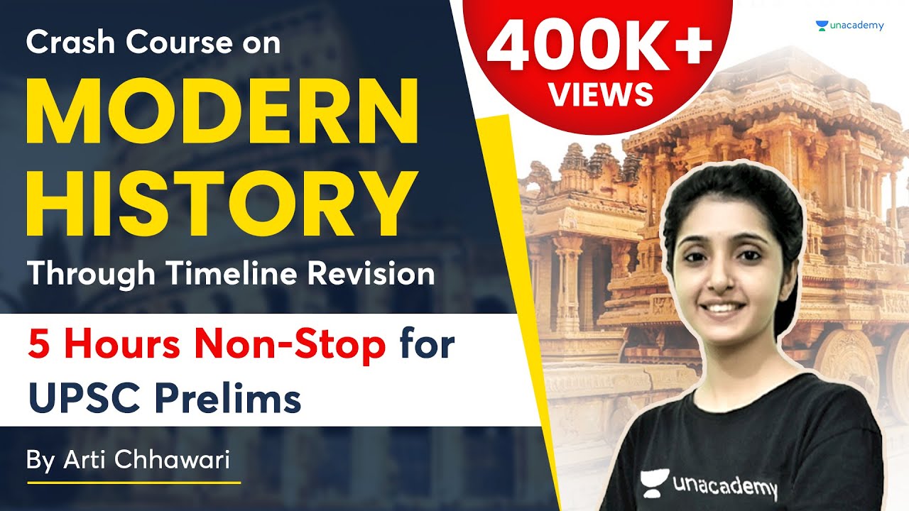 Crash course on Modern History through Timeline | UPSC Prelims 2021 | 5 hours non-stop marathon