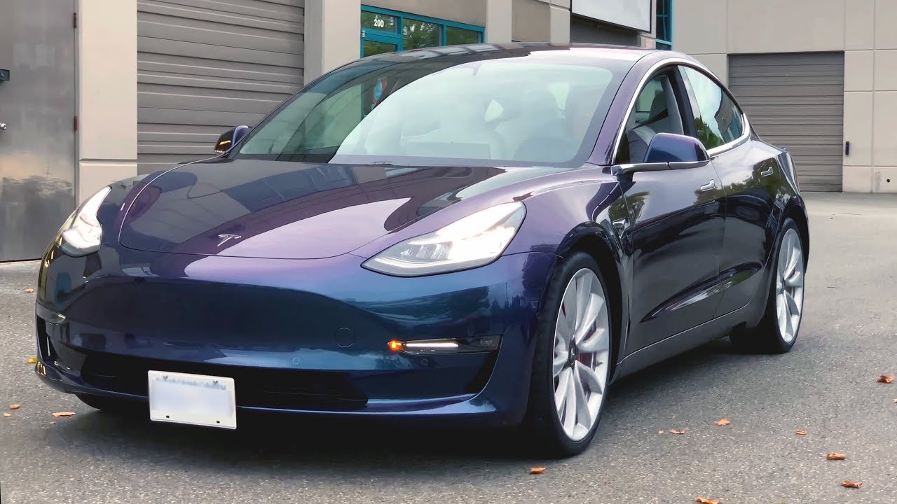 Tesla Performance Model 3  - Color Me Purple