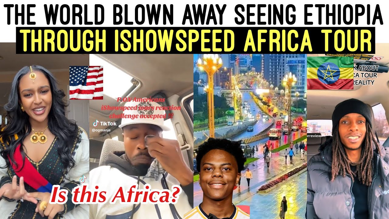 Эмоциональные реакции чернокожих американцев на тур ISHOWSPEED по Эфиопии и Африке! Теперь мы зна...