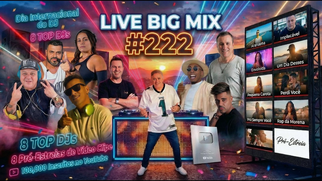 🔴 Live DJ Marlboro #222   Dia Internacional do DJ - 8 Djs Convidados