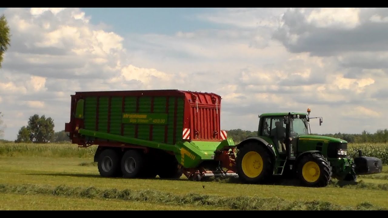 Zbiór Trawy 2015 [ JohnDeere 6630 & Strautmann Giga Vitesse ]
