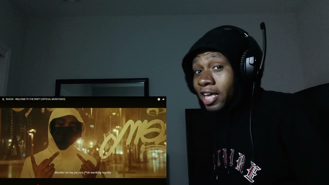 REACTING TO SWEDISH RAP SHACKI - WELCOME TO THE PARTY (OFFICIAL MUSICVIDEO)