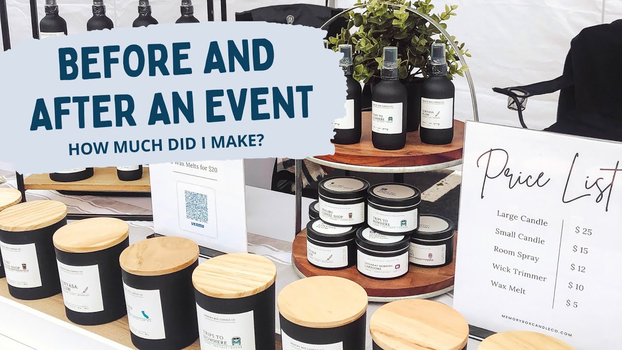 Here's What I Do Before & After A Vendor Event As A Candle Business Owner