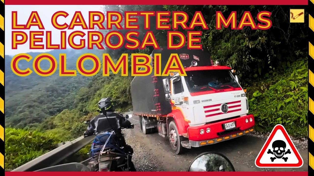 el trampolin de la muerte la carretera mas peligrosa de Colombia sur América en moto motovlog # 1