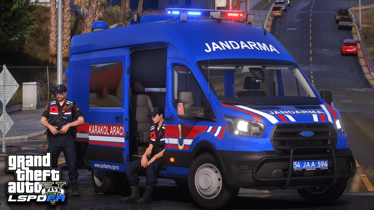 ŞEHİRDE JANDARMA DEVRİYESİ - JANDARMA MODU - GTA 5 LSPDFR