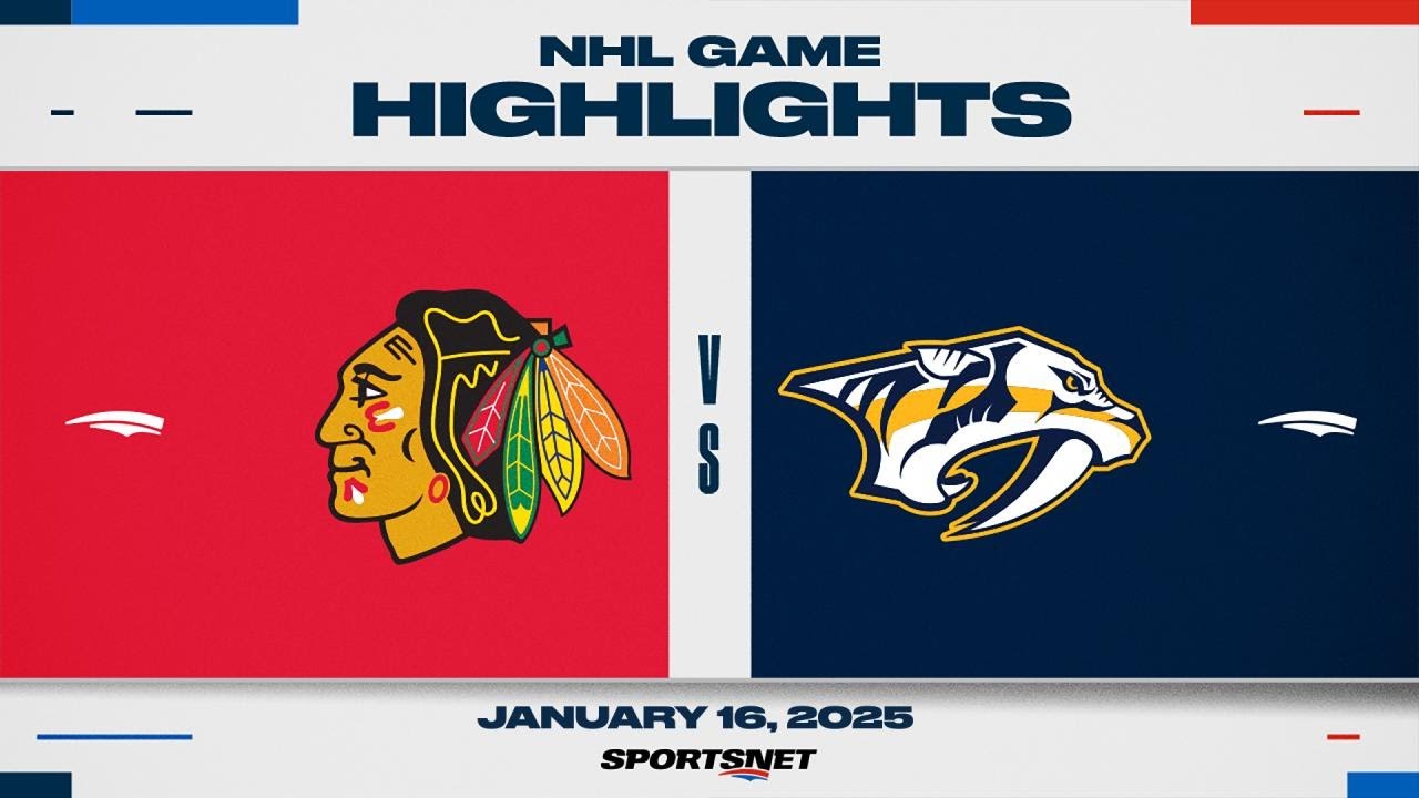 NHL Highlights | Blackhawks vs. Predators - January 16, 2025
