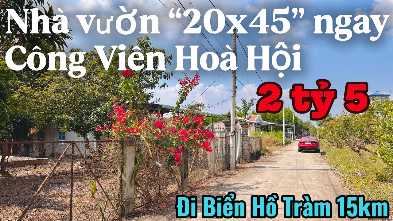 #598 Bán nhà vườn gần công viên & tiện ích tại xã Hoà Hội, Xuyên Mộc BRVT | Cách cao tốc Hồ Tràm 5km