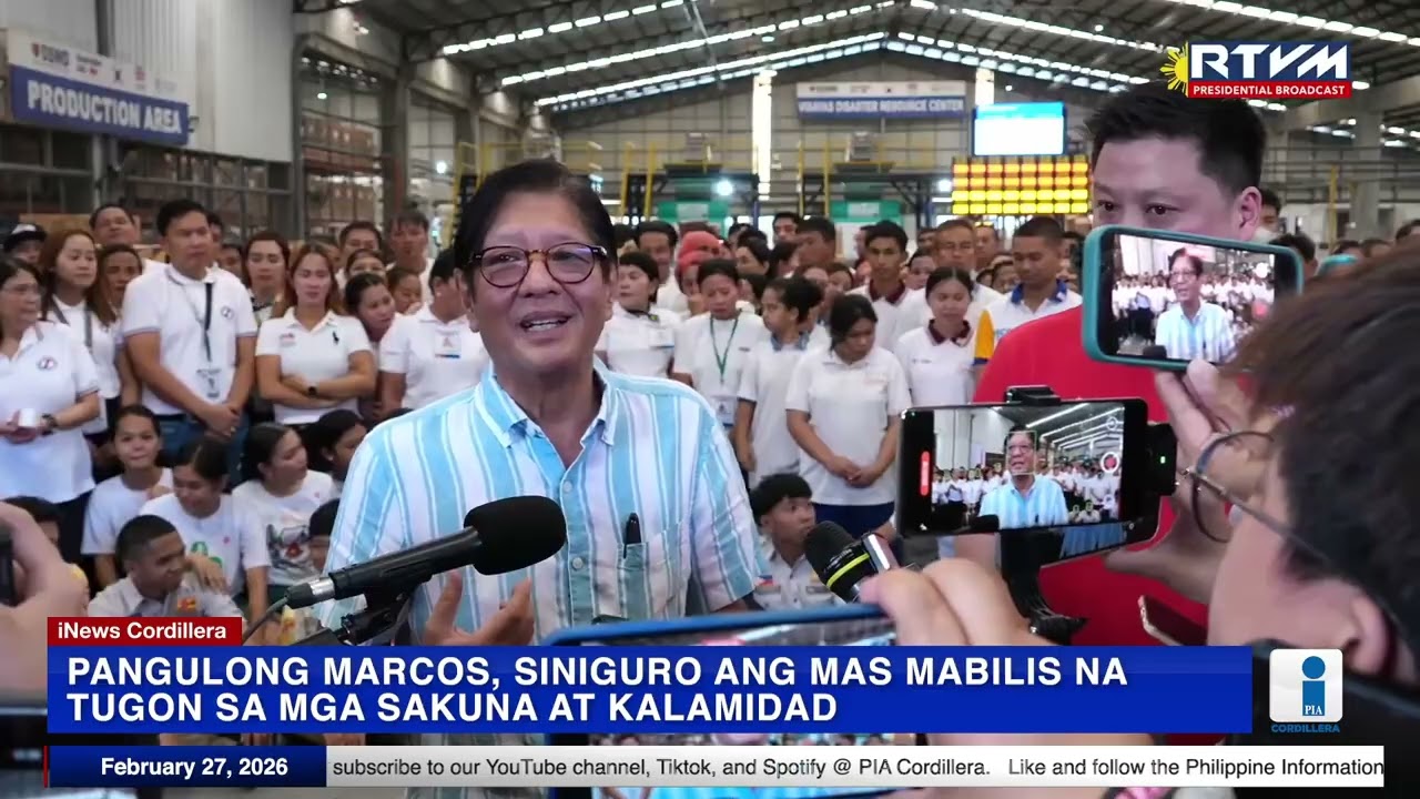 #PIANews | Pangulong Marcos, siniguro ang mas mabilis na tugon sa mga sakuna at kalamidad