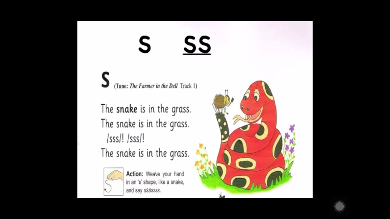 Best Phonics song part 1 for kids (snake in the grass)
