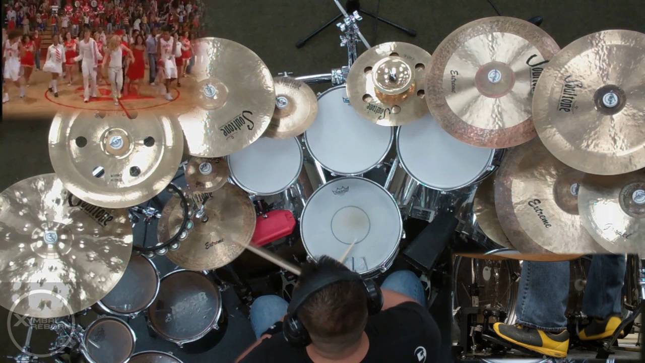 DRUMS ONLY We're All in This Together from High School Musical Drum Cover by Myron Carlos