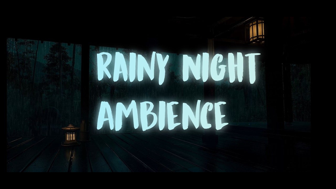 🕯️ Calm Rain at Night Cabin | Soothing Forest Sounds for Sleep & Study